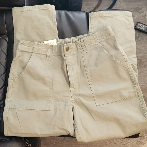Knox Rose Straight Leg Pants Green - Picture 1 of 5